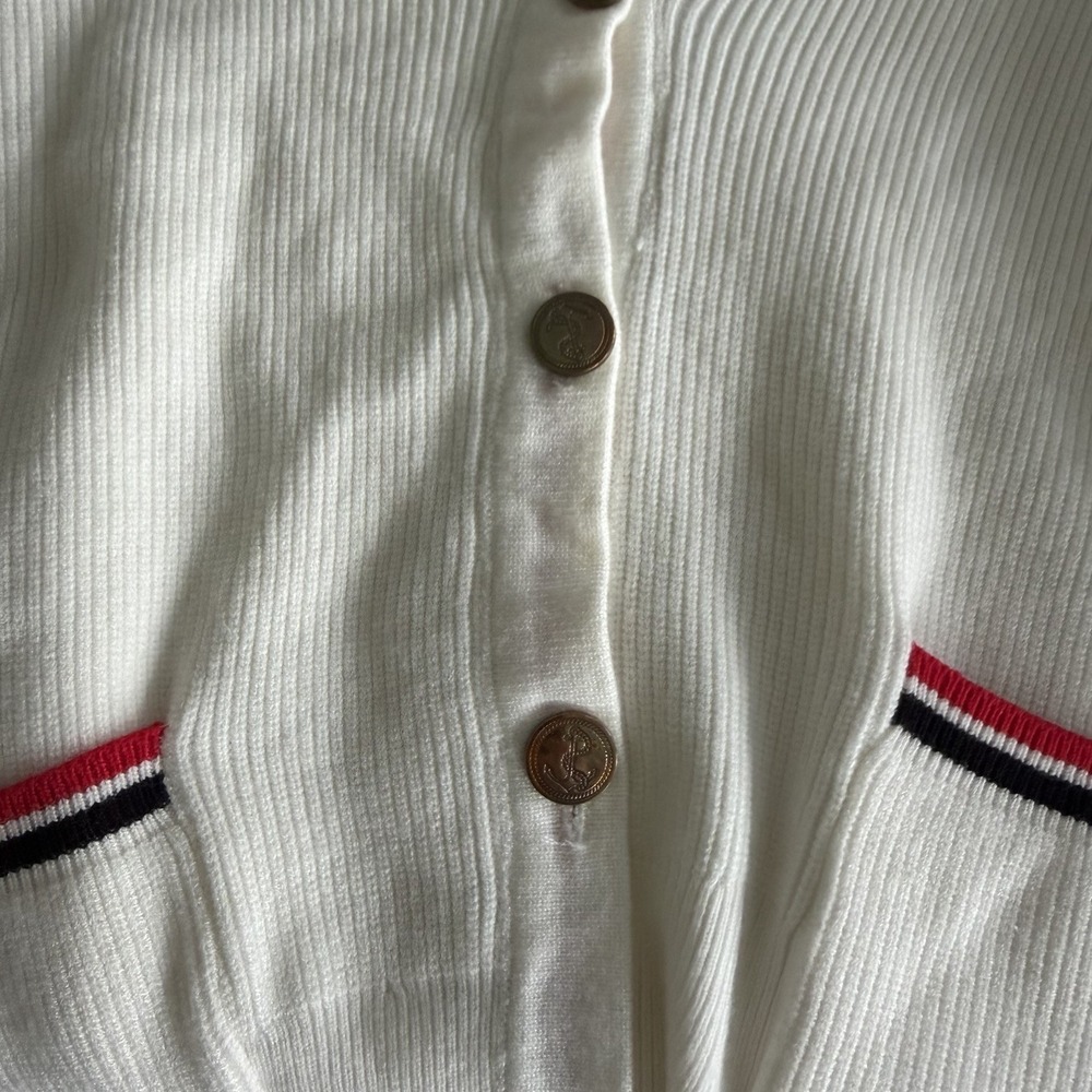 Thom Browne New York Rib Knit Cardigan Hoodie – Size Medium - Picture 11 of 14